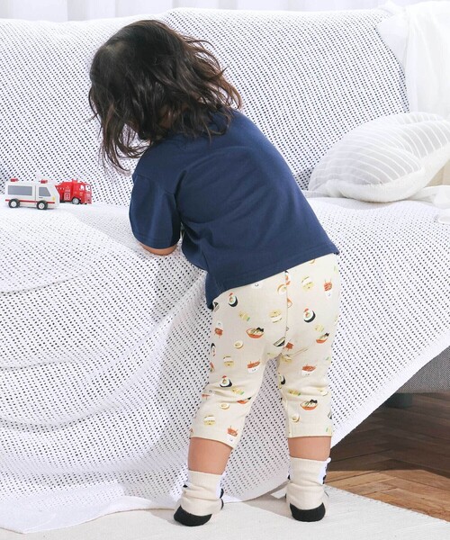 SLAP SLIP（スラップスリップ）の「【スララク/防汚加工】前後フリーで時短!パパパッと穿ける7分丈前向きパンツ(80~120cm)（その他パンツ・キッズ・ピンク/ホワイト/ブルー/オフホワイト/イエロー/ブルー系その他/ネイビー/ブラック・100cm/80ｃｍ/120cm/90cm/110cm）」の17枚目の写真