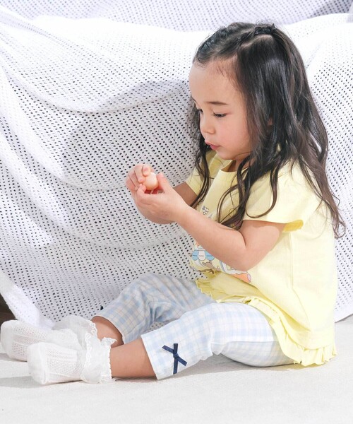 SLAP SLIP（スラップスリップ）の「【スララク/防汚加工】前後フリーで時短!パパパッと穿ける7分丈前向きパンツ(80~120cm)（その他パンツ・キッズ・ピンク/ホワイト/ブルー/オフホワイト/イエロー/ブルー系その他/ネイビー/ブラック・100cm/80ｃｍ/120cm/90cm/110cm）」の21枚目の写真