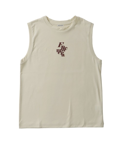 DRESSLAVE（ドレスレイブ）の「ephemera sleeveless tee(エフェメラスリーブレスTシャツ)（Tシャツ/カットソー・レディース・ベージュ/ホワイト・38）」の2枚目の写真