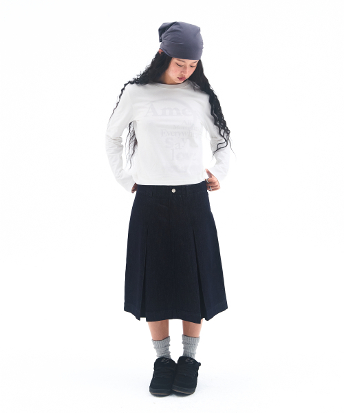 AMESWORLDWIDE（アメスワールドワイド）の「BIG TYPO LONGSLEEVE TEE WHITE（Tシャツ/カットソー・レディース・その他・SMALL/MEDIUM/LARGE）」の7枚目の写真
