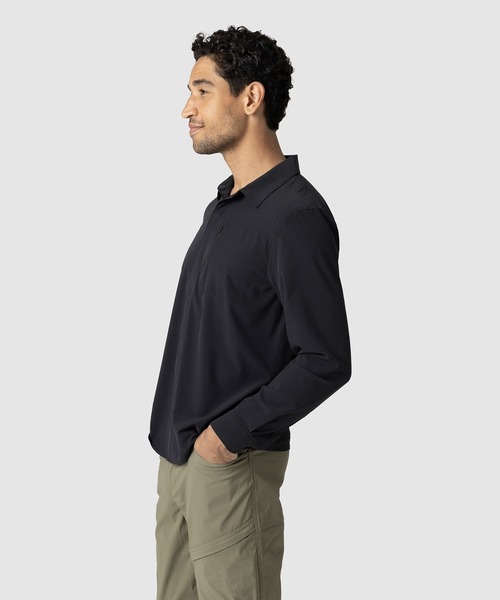 OUTDOOR RESEARCH(アウトドアリサーチ)の「OUTDOOR RESEARCH/アウトドアリサーチ Astroman Long Sleeve Sun Shirt/アストロマンシャツ(Tシャツ/カットソー・メンズ・ブラック・LARGE/MEDIUM)」の5枚目の写真
