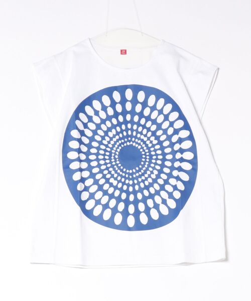 チャイハネ(チャイハネ)の「【チャイハネ】フマリーTシャツ(Tシャツ/カットソー・レディース・ホワイト/オレンジ/ブラック・FREE)」の2枚目の写真