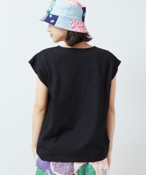 チャイハネ(チャイハネ)の「【チャイハネ】フマリーTシャツ(Tシャツ/カットソー・レディース・ホワイト/オレンジ/ブラック・FREE)」の6枚目の写真