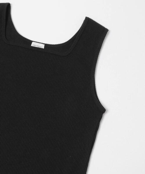 URBAN RESEARCH DOORS（アーバンリサーチドアーズ）の「針抜きテレコスクエアタンクトップ（タンクトップ・レディース・ベージュ/ブラック/アイボリー・FREE）」の14枚目の写真