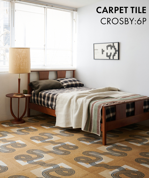 CARPET TILE CROSBY 6P カーペットタイル（ラグ/マット）｜journal