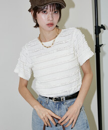 PUBLUX/パブリュクス コンパクト レース Tシャツ 限定展開
