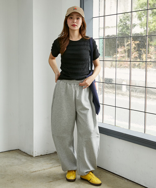 PUBLUX(パブリュクス)の「PUBLUX/パブリュクス コンパクト レース Tシャツ 限定展開(Tシャツ/カットソー・レディース・ブラック/オフホワイト/イエロー・フリ-)」の7枚目の写真
