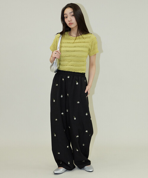 PUBLUX(パブリュクス)の「PUBLUX/パブリュクス コンパクト レース Tシャツ 限定展開(Tシャツ/カットソー・レディース・ブラック/オフホワイト/イエロー・フリ-)」の15枚目の写真