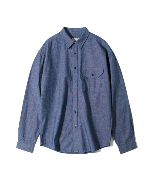 HORLISUN(ホーリーサン)の「Jane Chambray Shirt Normal Navy(シャツ/ブラウス・レディース・その他・SMALL/MEDIUM/LARGE)」の1枚目の写真