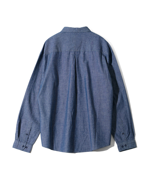 HORLISUN(ホーリーサン)の「Jane Chambray Shirt Normal Navy(シャツ/ブラウス・レディース・その他・SMALL/MEDIUM/LARGE)」の2枚目の写真