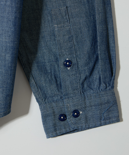 HORLISUN(ホーリーサン)の「Jane Chambray Shirt Normal Navy(シャツ/ブラウス・レディース・その他・SMALL/MEDIUM/LARGE)」の5枚目の写真
