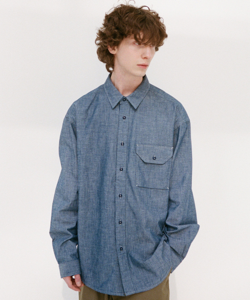 HORLISUN(ホーリーサン)の「Jane Chambray Shirt Normal Navy(シャツ/ブラウス・レディース・その他・SMALL/MEDIUM/LARGE)」の11枚目の写真