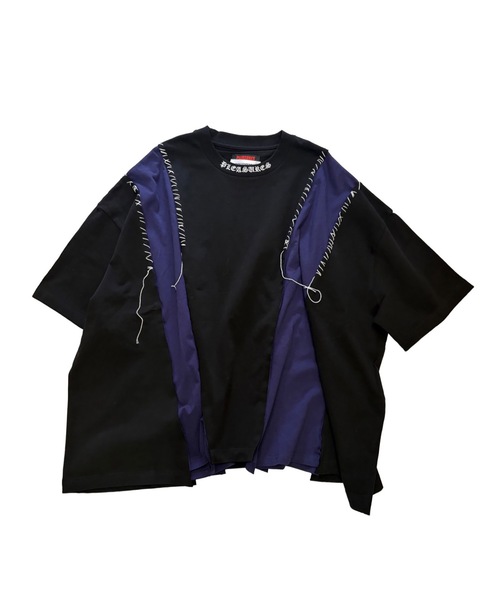 DISCOVERED(ディスカバード)の「PLEASURES x DISCOVERED DOCKING WIDE TEE(Tシャツ/カットソー・メンズ・グレー/ブラック/ホワイト/グリーン・FREE)」の2枚目の写真