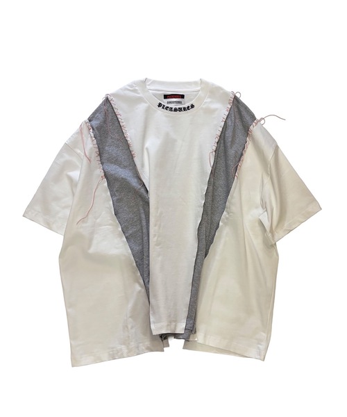 DISCOVERED(ディスカバード)の「PLEASURES x DISCOVERED DOCKING WIDE TEE(Tシャツ/カットソー・メンズ・グレー/ブラック/ホワイト/グリーン・FREE)」の7枚目の写真