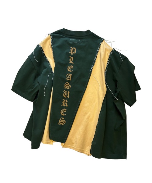 DISCOVERED(ディスカバード)の「PLEASURES x DISCOVERED DOCKING WIDE TEE(Tシャツ/カットソー・メンズ・グレー/ブラック/ホワイト/グリーン・FREE)」の12枚目の写真