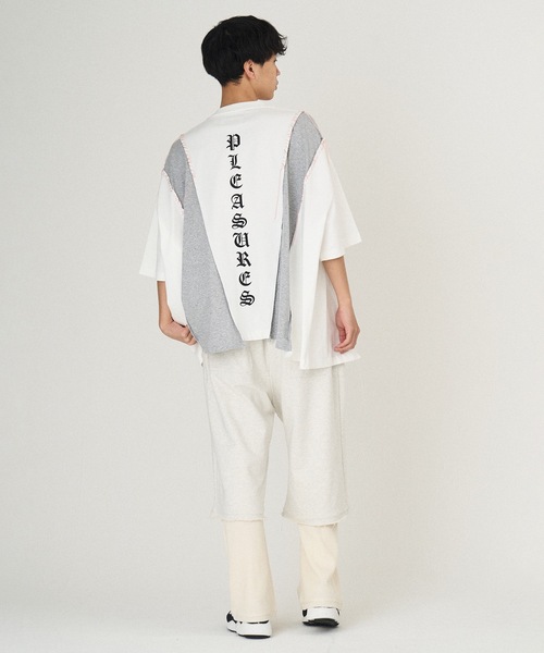 DISCOVERED(ディスカバード)の「PLEASURES x DISCOVERED DOCKING WIDE TEE(Tシャツ/カットソー・メンズ・グレー/ブラック/ホワイト/グリーン・FREE)」の20枚目の写真