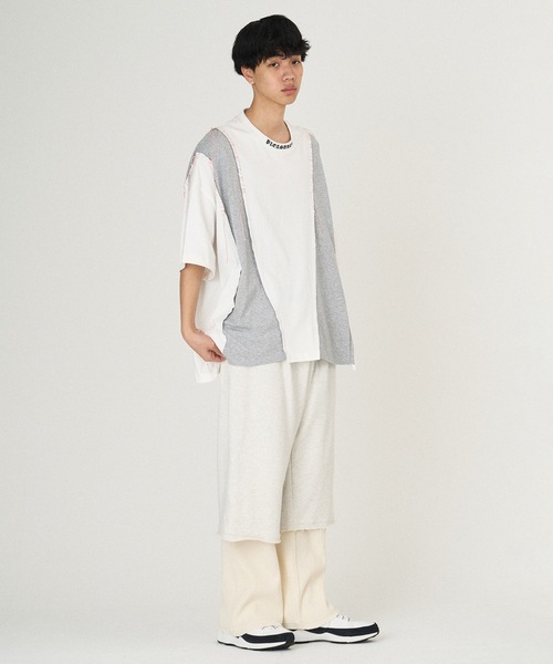 DISCOVERED(ディスカバード)の「PLEASURES x DISCOVERED DOCKING WIDE TEE(Tシャツ/カットソー・メンズ・グレー/ブラック/ホワイト/グリーン・FREE)」の21枚目の写真