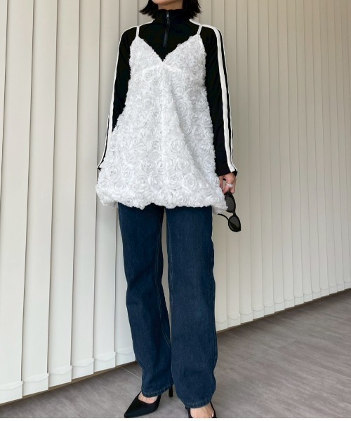 AMAIL（アマイル）の「Airy Flare Dress（ワンピース・レディース・ブラック・FREE）」の7枚目の写真