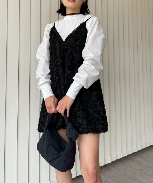AMAIL（アマイル）の「Airy Flare Dress（ワンピース・レディース・ブラック・FREE）」の2枚目の写真