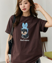FREAK'S STORE（フリークスストア）の「PUBLUX/パブリュクス ＜機能性素材＞Bad mood ドッグプリント Tシャツ　限定展開（Tシャツ/カットソー）」