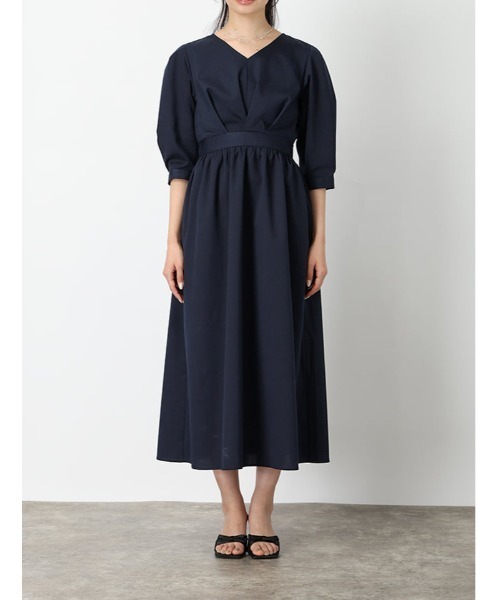 fifth（フィフス）の「【cho____07セレクト】 Vネックウエスト切替ワンピース（ワンピース・レディース・パープル/ネイビー/グレー・XS/M）」の22枚目の写真