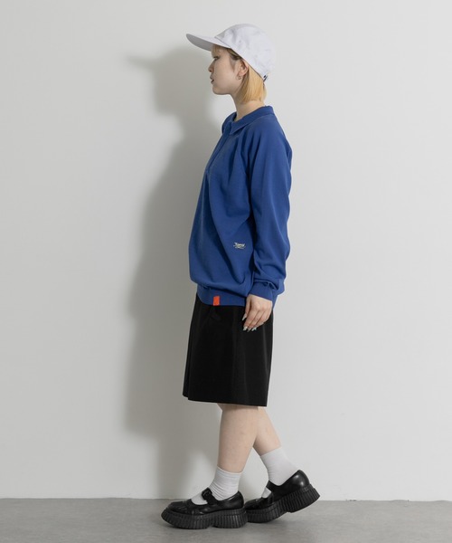 THE GOODLAND MARKET(ザグッドランドマーケット)の「TONY RAGLAN POLO KNIT(ニット/セーター・メンズ・ブルー/ベージュ・X-LARGE/LARGE)」の5枚目の写真