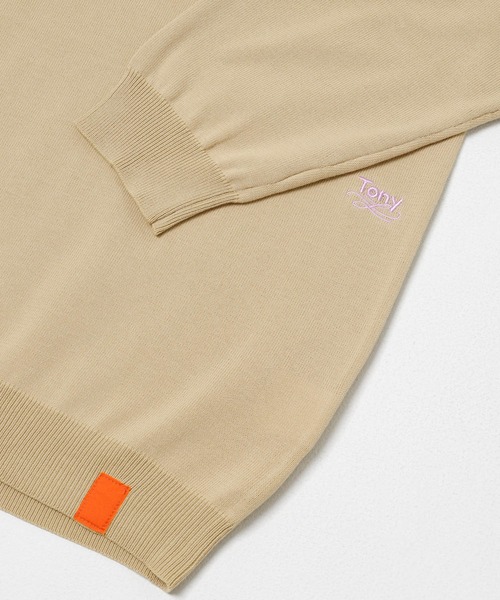 THE GOODLAND MARKET(ザグッドランドマーケット)の「TONY RAGLAN POLO KNIT(ニット/セーター・メンズ・ブルー/ベージュ・X-LARGE/LARGE)」の22枚目の写真