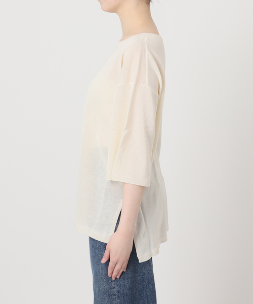 journal standard L'essage（ジャーナルスタンダードレサージュ）の「シャーリーカーンショートスリーブプルオーバー（ニット/セーター・レディース・イエロー/ホワイト/ブラック・FREE）」の16枚目の写真