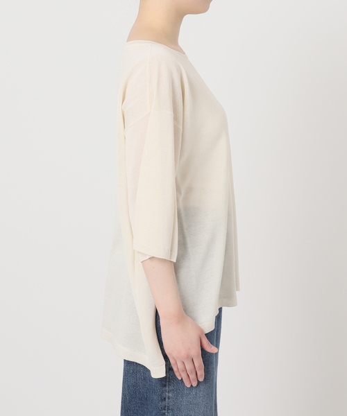 journal standard L'essage（ジャーナルスタンダードレサージュ）の「シャーリーカーンショートスリーブプルオーバー（ニット/セーター・レディース・イエロー/ホワイト/ブラック・FREE）」の18枚目の写真