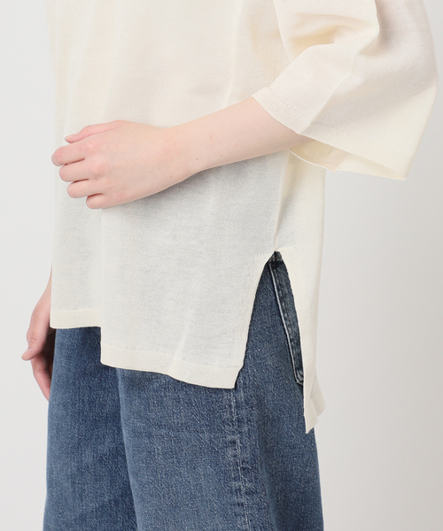 journal standard L'essage（ジャーナルスタンダードレサージュ）の「シャーリーカーンショートスリーブプルオーバー（ニット/セーター・レディース・イエロー/ホワイト/ブラック・FREE）」の20枚目の写真