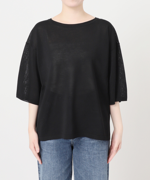 journal standard L'essage（ジャーナルスタンダードレサージュ）の「シャーリーカーンショートスリーブプルオーバー（ニット/セーター・レディース・イエロー/ホワイト/ブラック・FREE）」の22枚目の写真