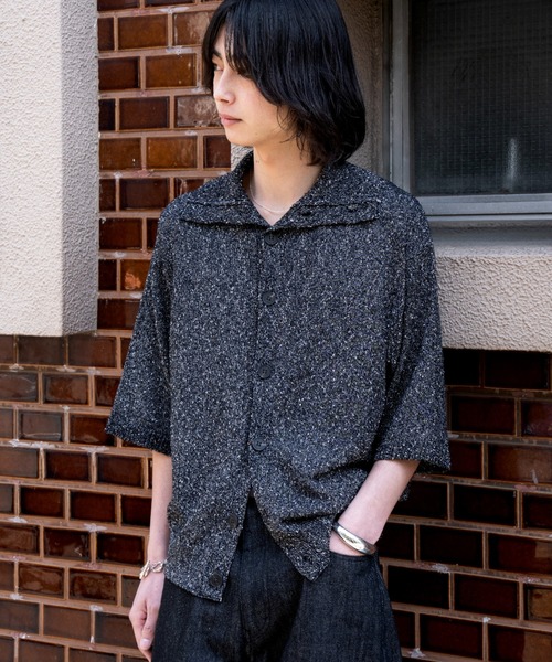 Nep HS knit cardigan / ネップHSニットカーディガン（シャツ/ブラウス