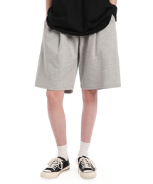 ANOTHER ARCHIVE（アナザーアーカイブ）の「ワイドツーピンタックバミューダスウェットショーツ_グレー（その他パンツ）」