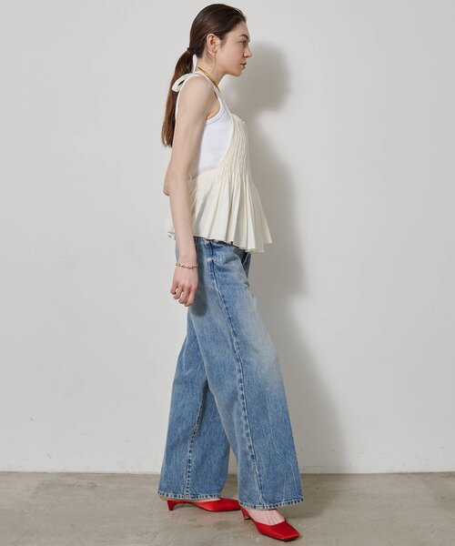 Whim Gazette（ウィムガゼット）の「ヴィンテージテレコタンク（タンクトップ・レディース・ブラック/カーキ/オフホワイト/ブラウン/ベージュ・FREE）」の14枚目の写真