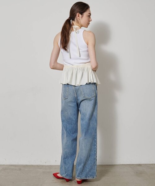 Whim Gazette（ウィムガゼット）の「ヴィンテージテレコタンク（タンクトップ・レディース・ブラック/カーキ/オフホワイト/ブラウン/ベージュ・FREE）」の13枚目の写真