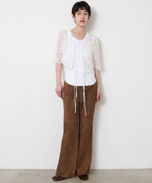 Whim Gazette（ウィムガゼット）の「ヴィンテージテレコタンク（タンクトップ・レディース・ブラック/カーキ/オフホワイト/ブラウン/ベージュ・FREE）」の17枚目の写真