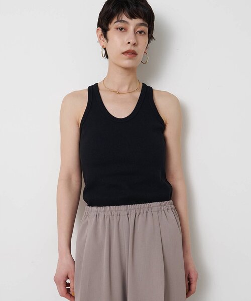 Whim Gazette（ウィムガゼット）の「ヴィンテージテレコタンク（タンクトップ・レディース・ブラック/カーキ/オフホワイト/ブラウン/ベージュ・FREE）」の21枚目の写真