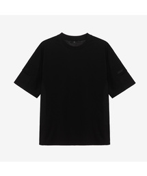 [クール]ウーブンミックスサイドポケットセミオーバーフィットTシャツ - 2カラー MYTS3141