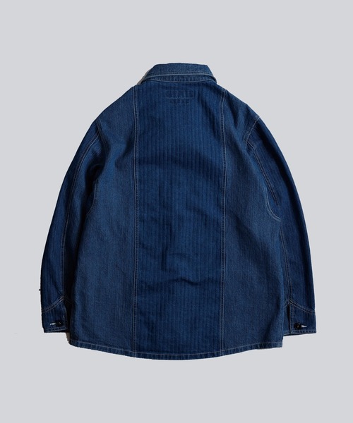 FDMTL（ファンダメンタル）の「【FDMTL】PACHWORK COVERALL JACKET 3YR WASH（デニムジャケット・メンズ・インディゴブルー・4/3）」の9枚目の写真