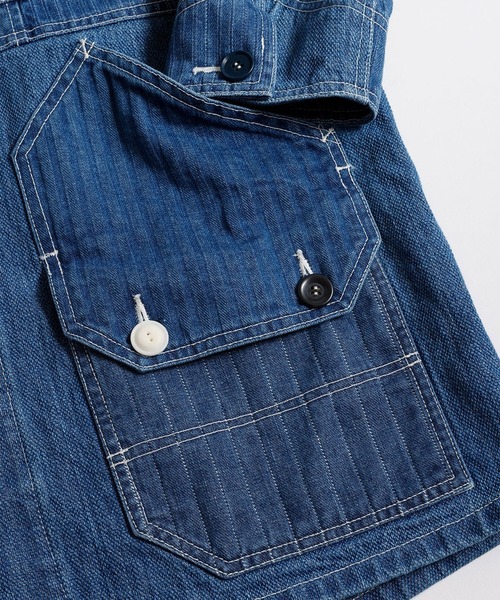 FDMTL（ファンダメンタル）の「【FDMTL】PACHWORK COVERALL JACKET 3YR WASH（デニムジャケット・メンズ・インディゴブルー・4/3）」の3枚目の写真