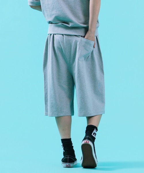 SIDEWAY STANCE（サイドウェイスタンス）の「【SIDEWAY STANCE】 裏毛 ワイド スウェット ショートパンツ（スウェットパンツ・メンズ・ブラック/ネイビー/杢グレー・LARGE/MEDIUM/SMALL/X-LARGE）」の19枚目の写真