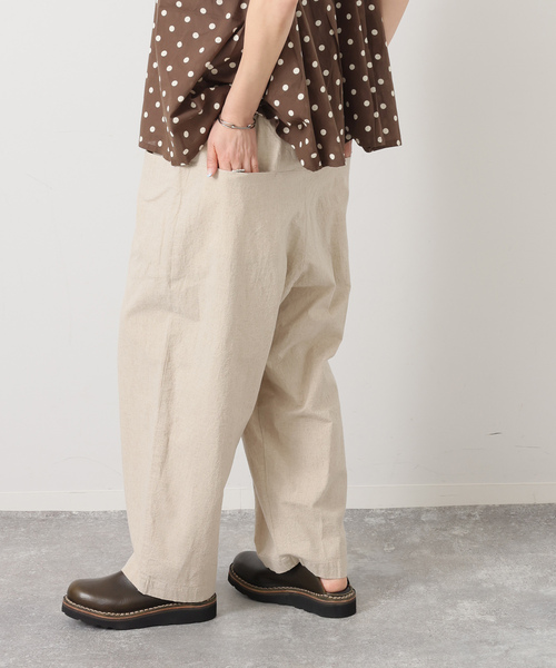 JOURNAL STANDARD LUXE（ジャーナルスタンダード　ラックス）の「LCキャンバス ポケパンツ（その他パンツ・レディース・ベージュ/ブラック・MEDIUM/SMALL）」の2枚目の写真