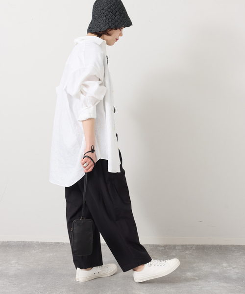 JOURNAL STANDARD LUXE（ジャーナルスタンダード　ラックス）の「LCキャンバス ポケパンツ（その他パンツ・レディース・ベージュ/ブラック・MEDIUM/SMALL）」の7枚目の写真