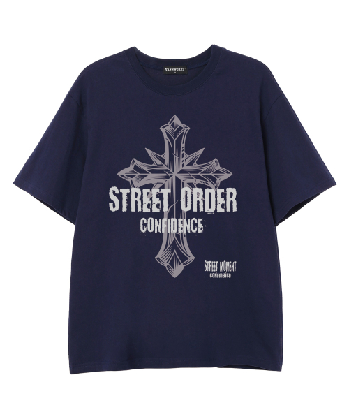 VANNWORKS(バンワークス)の「STREET ORDER 半袖Tシャツ (VS0133) ネイビー(Tシャツ/カットソー・メンズ・その他・SMALL/MEDIUM/LARGE/X-LARGE/XX-LARGE)」の3枚目の写真
