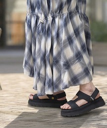 【MOZ LAGOM】モズ2way厚底ベルクロサンダル 軽量5cmソール