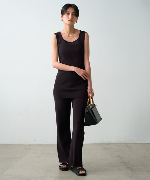 LOUNGEDRESS（ラウンジドレス）の「チュニックニットタンク（ニット/セーター・レディース・ブラック/ベージュ/オフホワイト・FREE）」の20枚目の写真