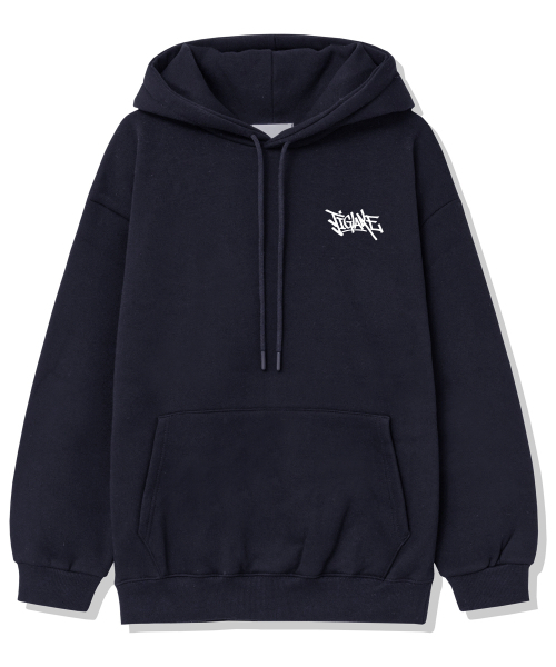 TI.GLAKE（ティーグレイク）の「ザシリフ 起毛フードパーカー ネイビー（パーカー・レディース・その他・LARGE/X-LARGE/XX-LARGE）」の2枚目の写真