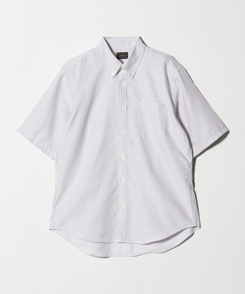 green label relaxing(グリーンレーベルリラクシング)の「W/R オックス ボタンダウン 半袖 シャツ(シャツ/ブラウス・メンズ・ネイビー/ライトグレー/ホワイト/ベージュ・S/XL/L/M)」の5枚目の写真