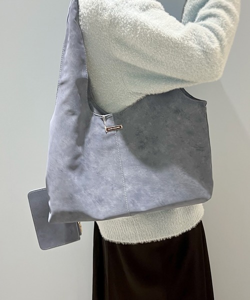 BLUE×PALANG（ブルーパラン）の「SUEDE TOTE BAG（トートバッグ・レディース・ブルー・FREE）」の9枚目の写真