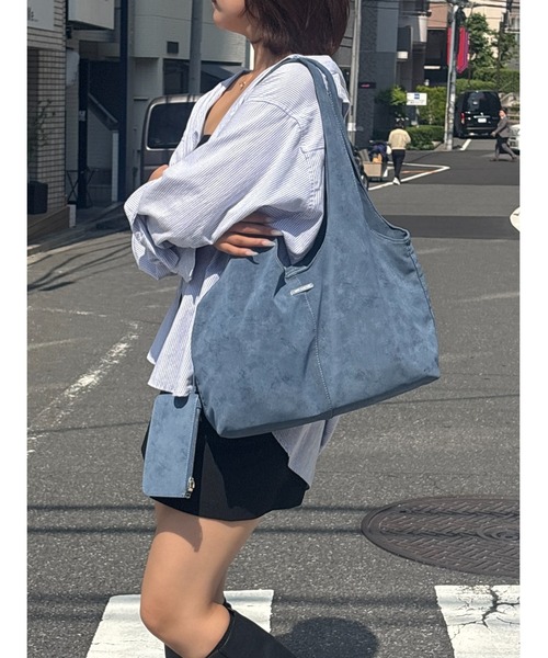BLUE×PALANG（ブルーパラン）の「SUEDE TOTE BAG（トートバッグ・レディース・ブルー・FREE）」の6枚目の写真